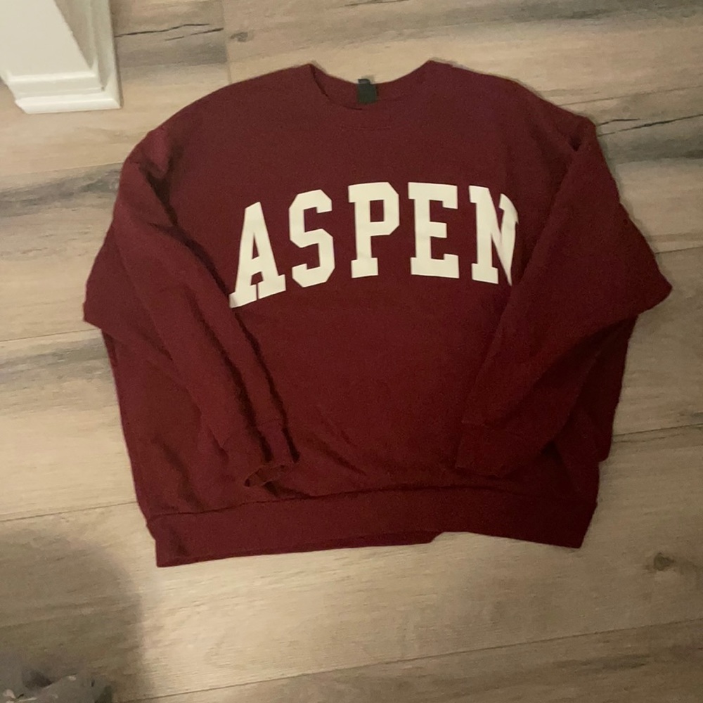 Burgundy Aspen crewneck